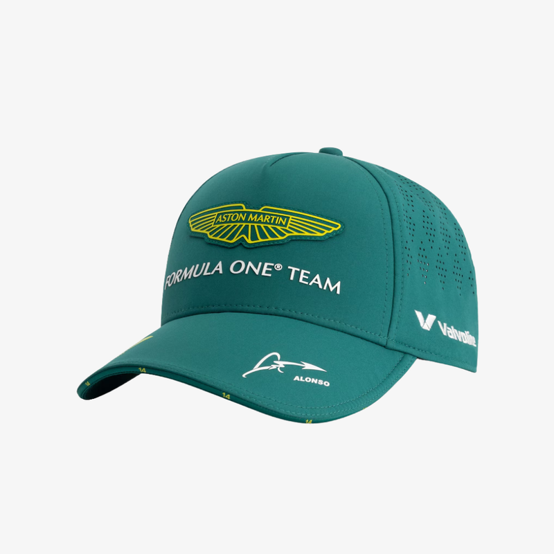 Casquette officielle Aston Martin 2025 – Team Cap Alonso (Vert)