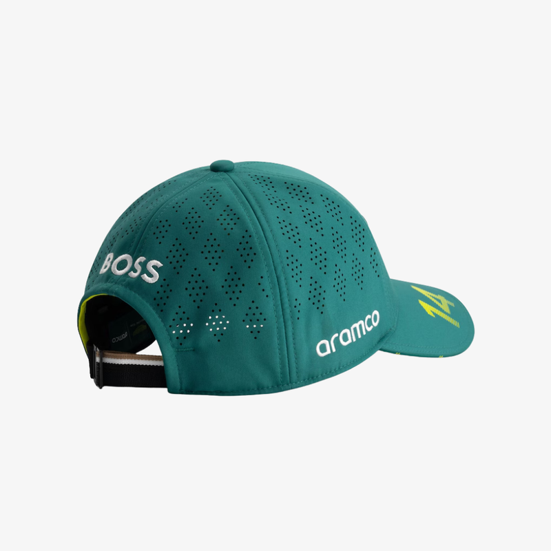 Casquette officielle Aston Martin 2025 – Team Cap Alonso (Vert)