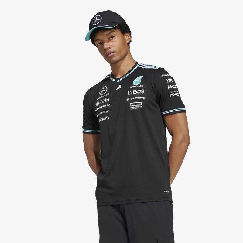 T-shirt pilote officiel Mercedes-AMG Petronas adidas – Noir