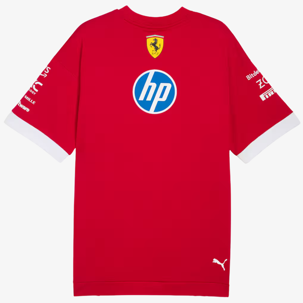 T-shirt Pilotes Scuderia Ferrari 2025 – Rouge