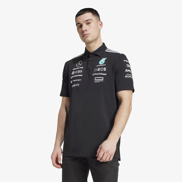 Polo officiel Mercedes-AMG Petronas F1 2025 – Noir