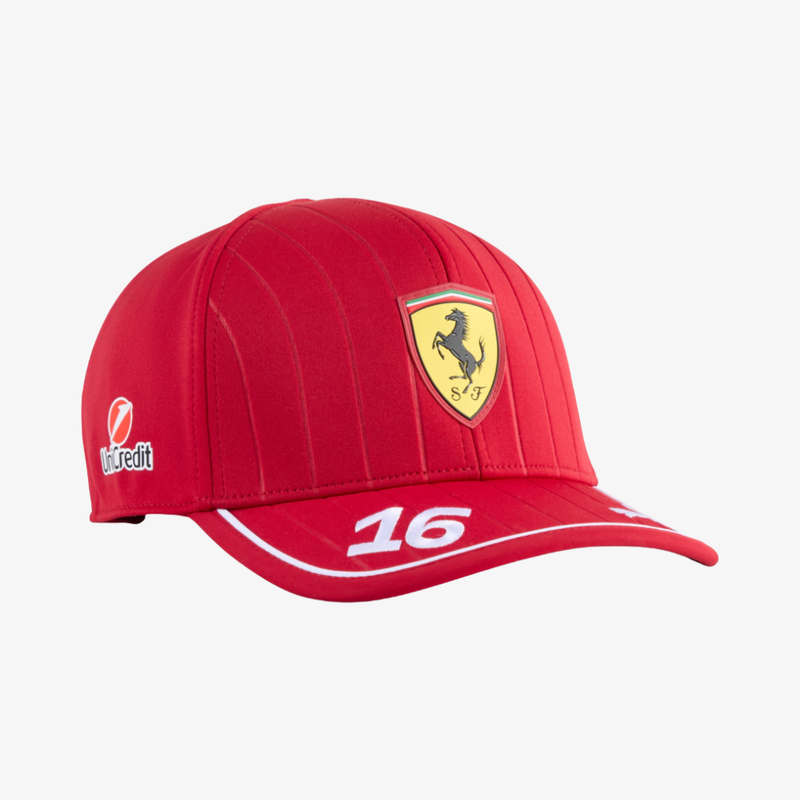 Casquette officielle Scuderia Ferrari 2025 Team Charles Leclerc – Rouge